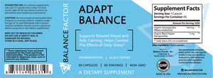 Balance Factor Adapt Balance - Ashwagandha 