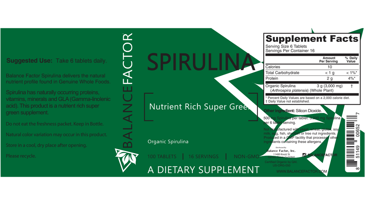 Spirulina Supplement for Energy & Daily Nutrition