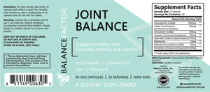 Balance Factor Joint Balance - Glucosamine with Chondroitin - Balance Factor