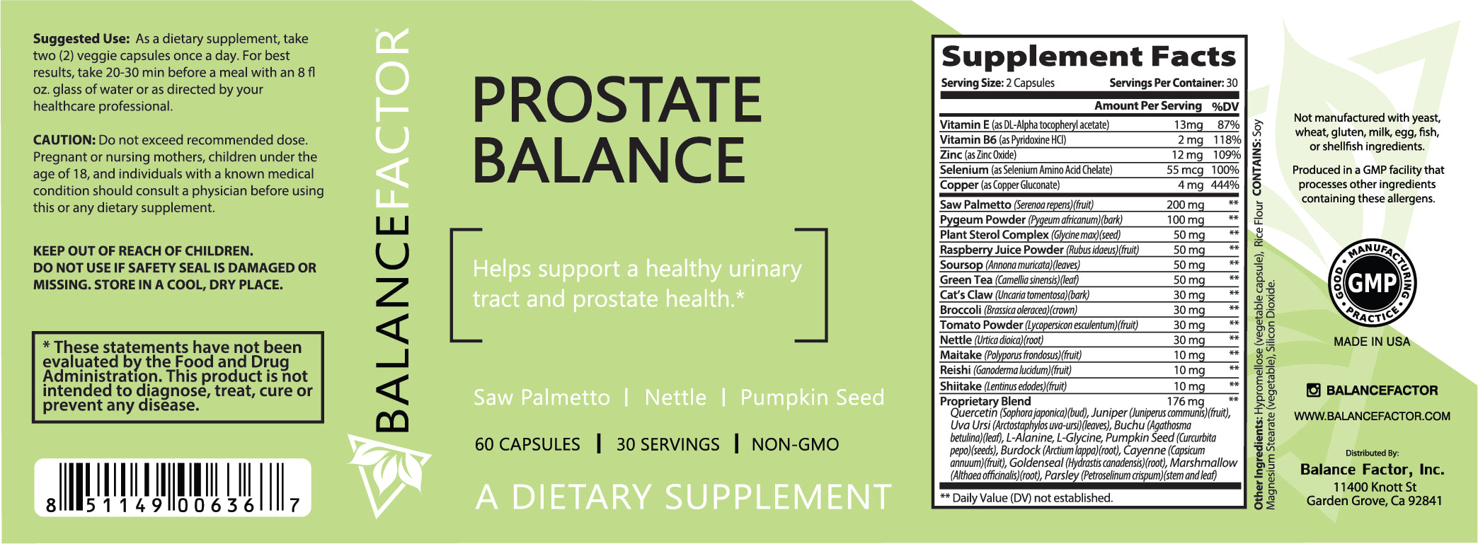 Balance Factor - Prostate Balance