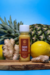 Damn Well Organic Ginger Wellness Juice Shot with 730mg Vitamin C