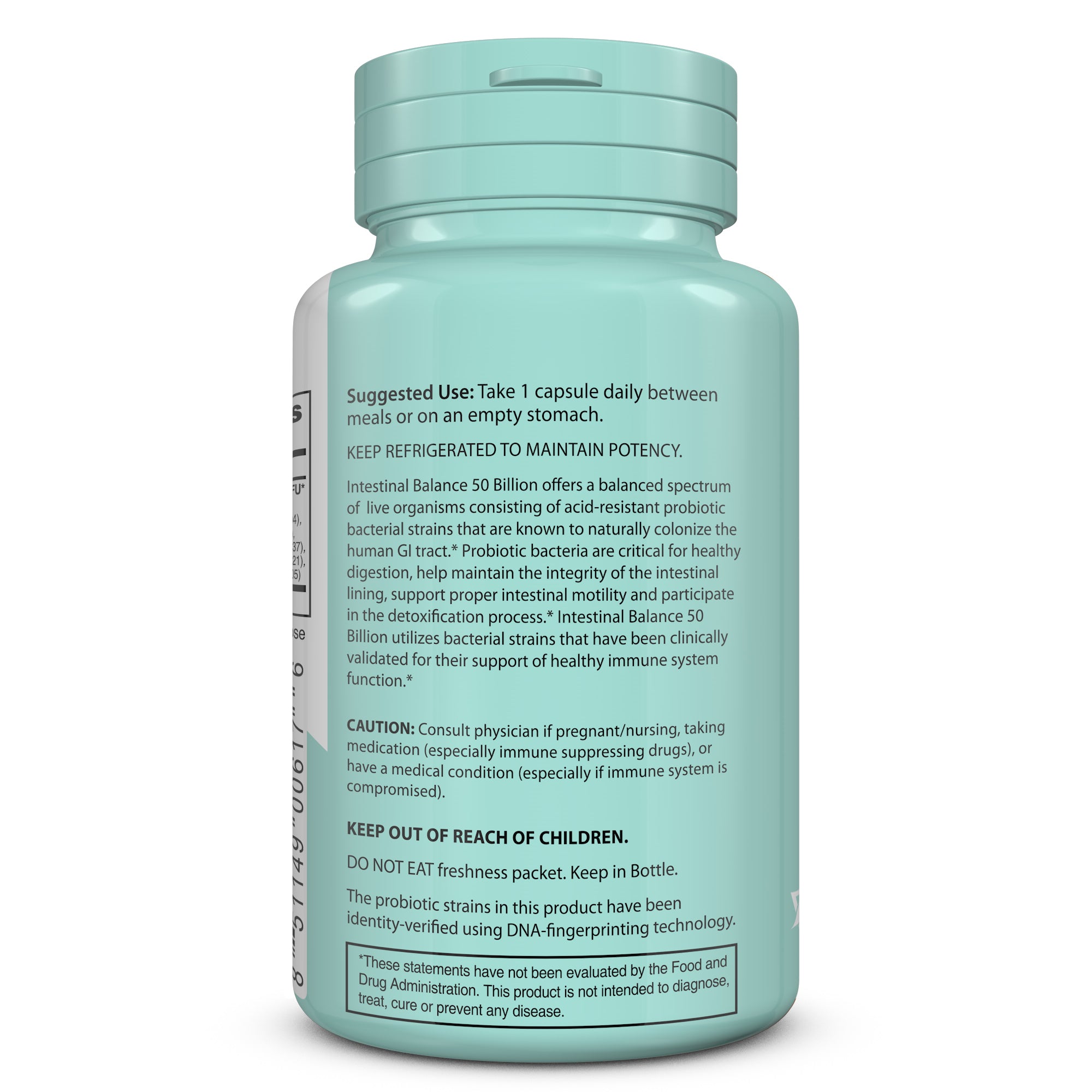 Balance Factor  Intestinal Balance 50 Billion CFU - Probiotics - Usage