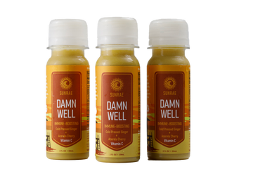 Damn Well Organic Ginger Wellness Juice Shot with 730mg Vitamin C